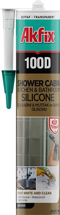 100D Duşkabini Mutfak Banyo Silikonu