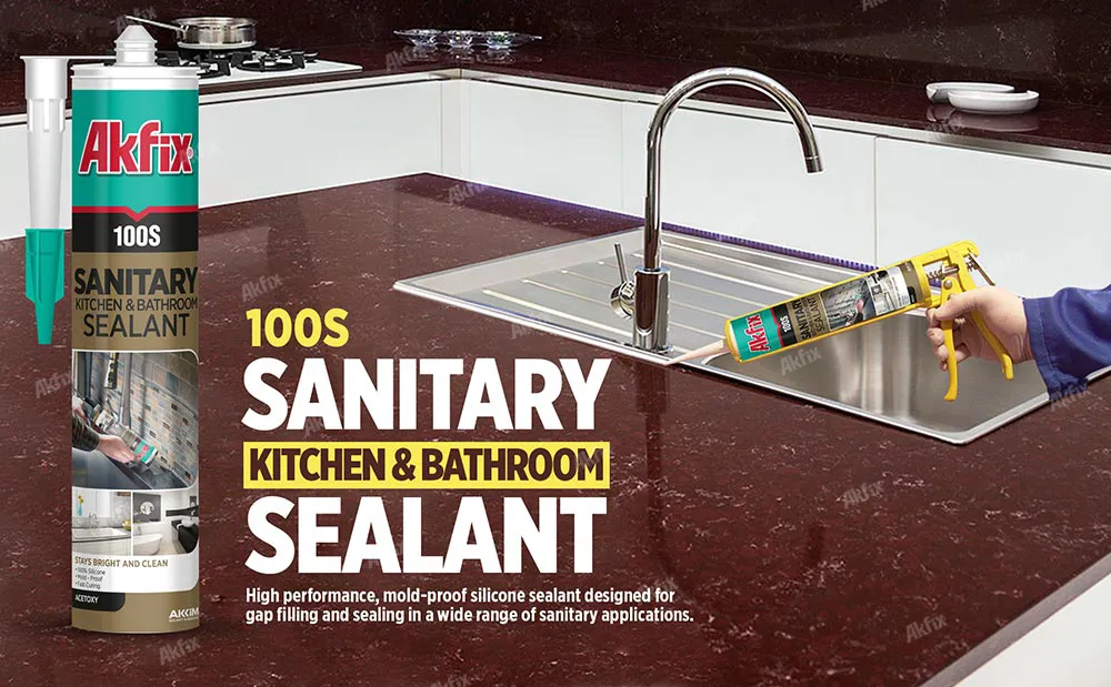 100S Sıhhi Tesisat Mutfak ve Banyo Silikonu