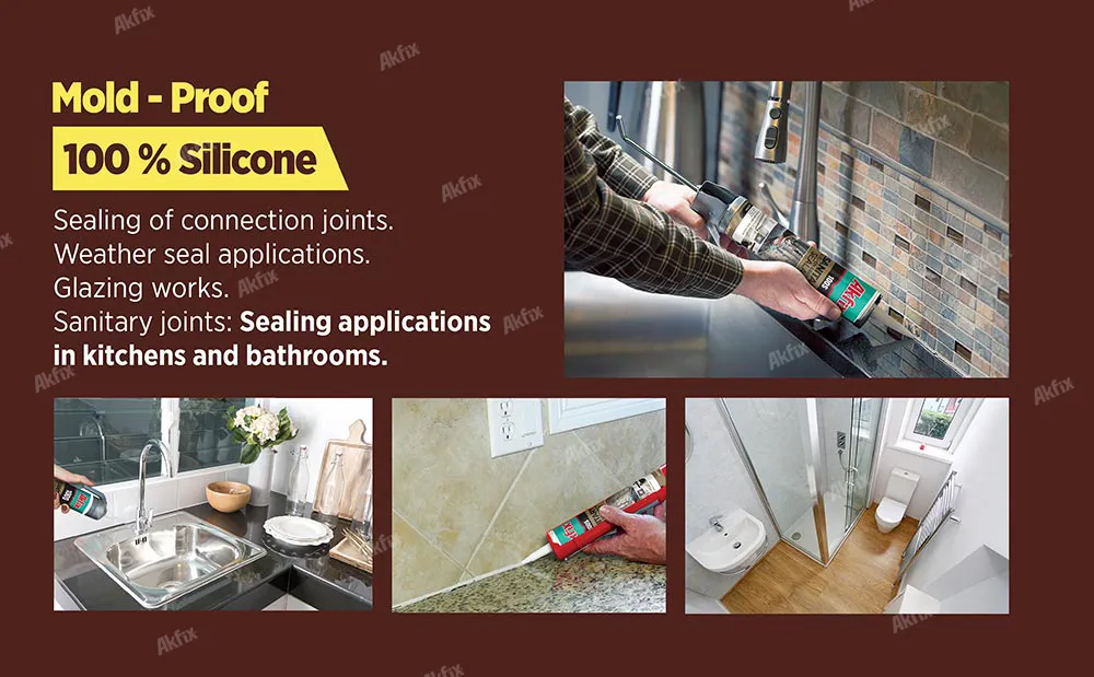 100S Sıhhi Tesisat Mutfak ve Banyo Silikonu