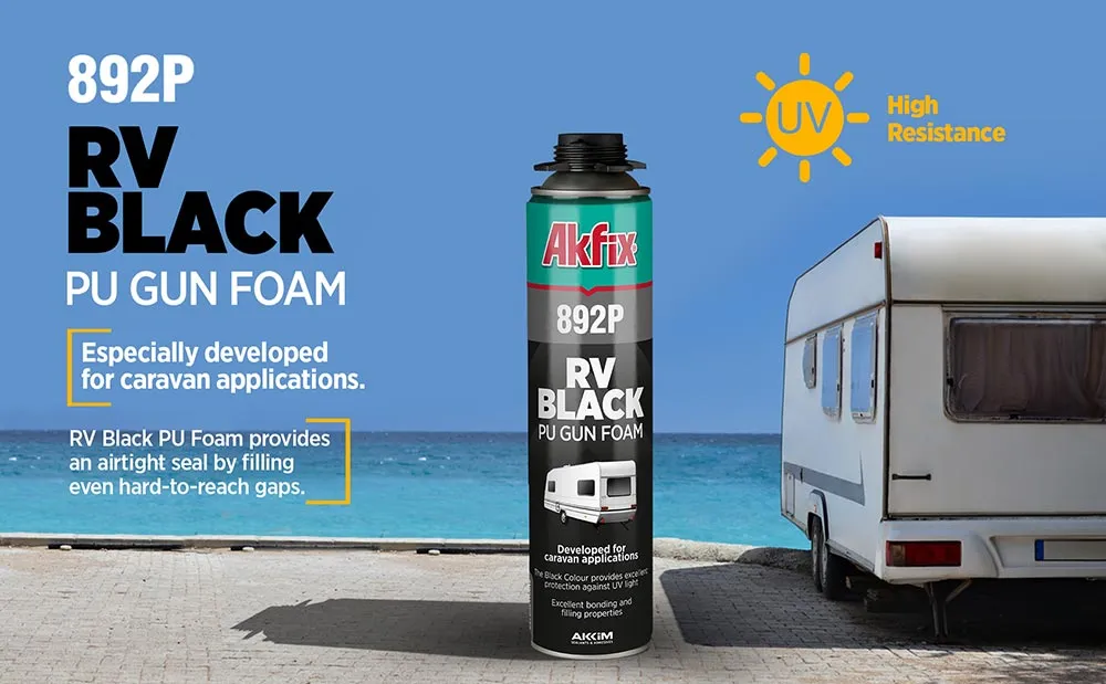 892P RV Siyah Tabancalı PU Köpük