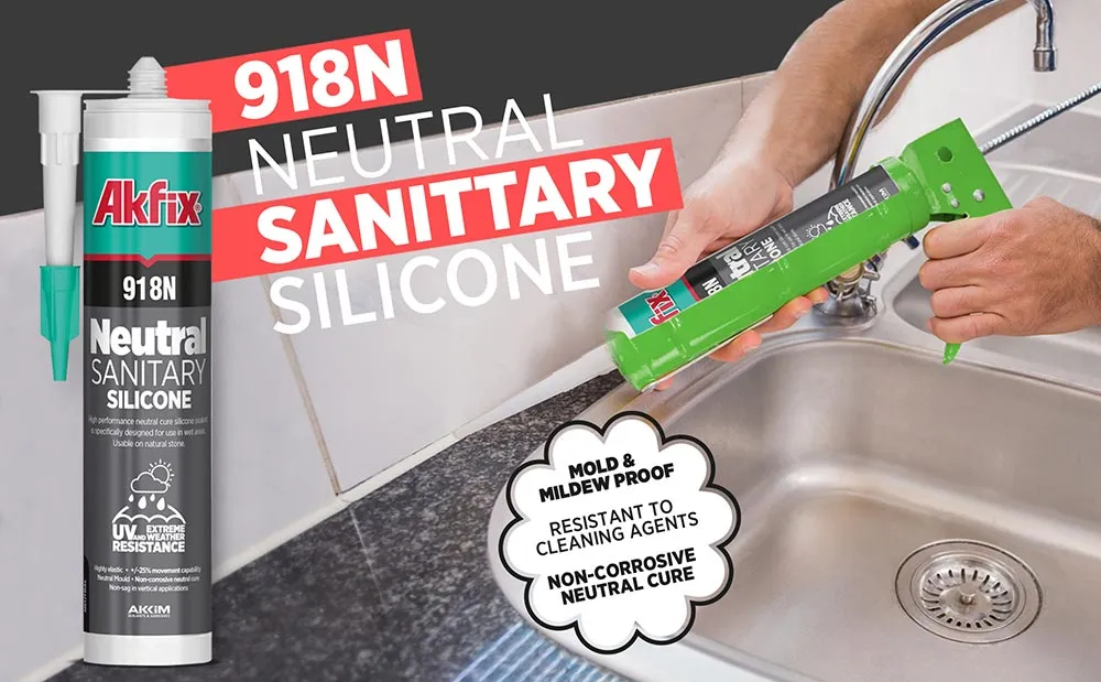 918N Nötr Sıhhi Tesisat Silikonu