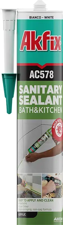 AC578 Banyo ve Mutfak Sıhhi Akrilik Mastik