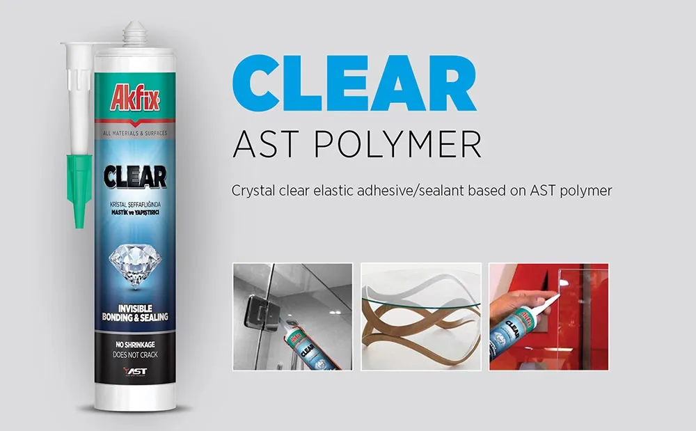 MS Clear Şeffaf Yapıştırıcı ve Mastik
