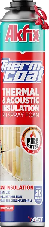 Thermcoat Yangına Dayanıklı Termal ve Akustik PU Sprey Yalıtım Köpüğü