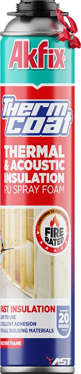 Thermcoat Yangına Dayanıklı Termal ve Akustik PU Sprey Yalıtım Köpüğü