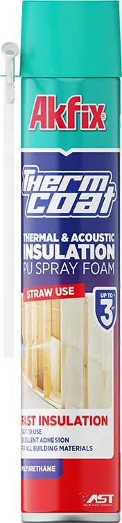 Thermcoat Termal ve Akustik PU Sprey Yalıtım Köpüğü (Pipetli)