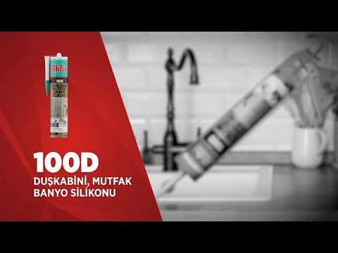 Akfix 100D Duşkabini, Mutfak ve Banyo Silikonu