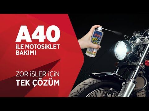 Akfix A40 Pas Önleyici Sprey ile Motosiklet Bakımı