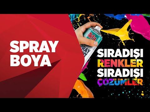 Akfix Spray Boya - Sıradışı Renkler Sıradışı Çözümler