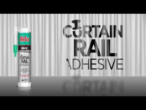 Curtain rail installation with Akfix Curtain Rail Adhesive