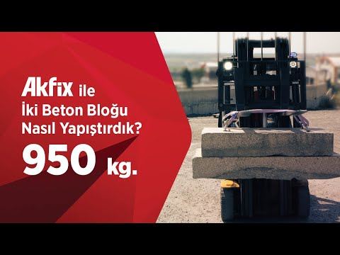 Akfix ile İki Beton Bloğu Nasıl Yapıştırdık?