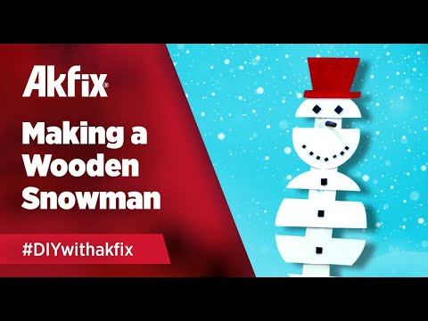 Akfix ile Ahşap Kardan Adam Yapımı