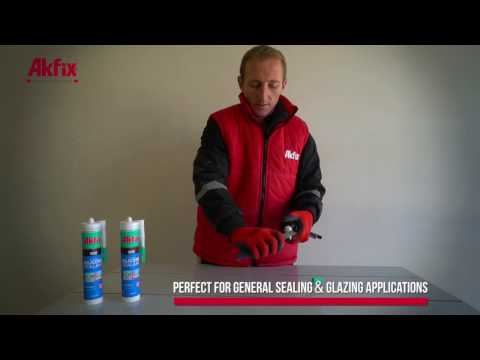 Akfix 100E Üniversal Silikon Pencere Uygulaması