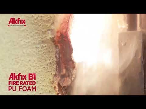 Akfix B1 Yangına Dayanıklı Köpük - Yangın Dayanım Testi