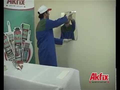 DIY - Akfix 900N Ayna Silikonu ile Duvara Ayna Sabitleme