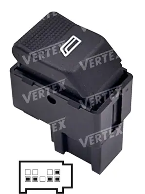 CAM ACMA KAPAMA ANAHTARI [SAG CAM TEKLI - 5P.] [VW.POLO/IBIZA HATCHBAK 2000->]