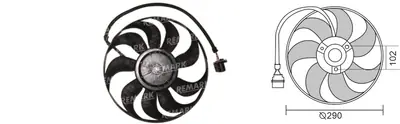 FAN MOTORU [] [VW.BORA/GOLF 1,6 16V. 2004->]