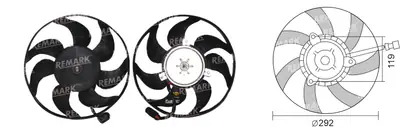 FAN MOTORU [KUCUK KLIMA] [VW.CADDY III 2003->]
