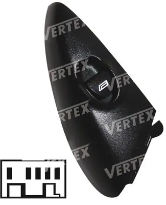 CAM ACMA KAPAMA ANAHTARI [SAG CAM TEKLI - CERCEVELI - 5P.] [FIAT DOBLO/PALIO/ALBEA]