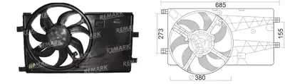 FAN MOTORU [KLIMASIZ] [FIAT FIORINO BIBPER]