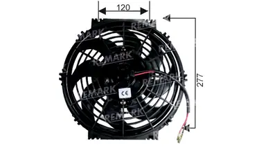 FAN MOTORU [24V.HELIX PERVANELI 10"TERS] []