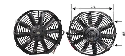 FAN MOTORU [24V.PERVANELI 11"] []