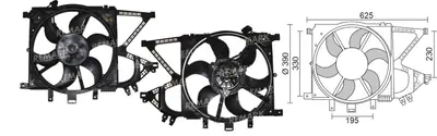 FAN MOTORU [KLIMASIZ CITALI] [OPEL CORSA C 2001->]