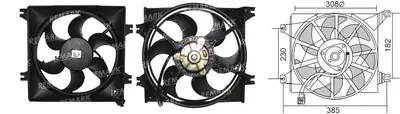 FAN MOTORU [] [HYUNDAI ACCENT 1,3/1,5 95-99/00-02]