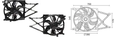 FAN MOTORU [KLIMASIZ CITALI] [OPEL ASTRA G 1998->]