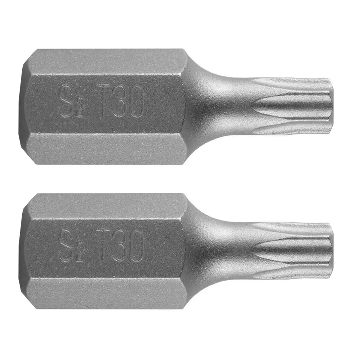 Torx uç T30 x 30 mm, S2, 2 adet