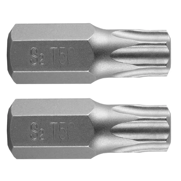 Torx uç T50 x 30 mm, S2, 2 adet