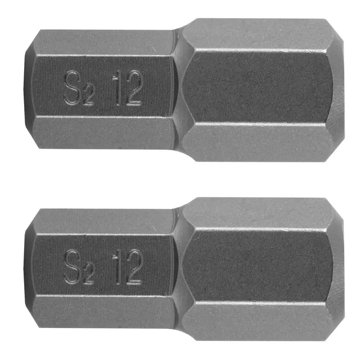 HEX uç 12 x 30 mm, S2, 2 adet