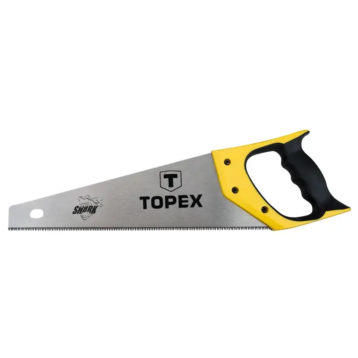 El testeresi 400 mm, Shark, 7 TPI, 3 kenarı bilenmiş, sertleştirilmiş diş, çift malzemeli sap