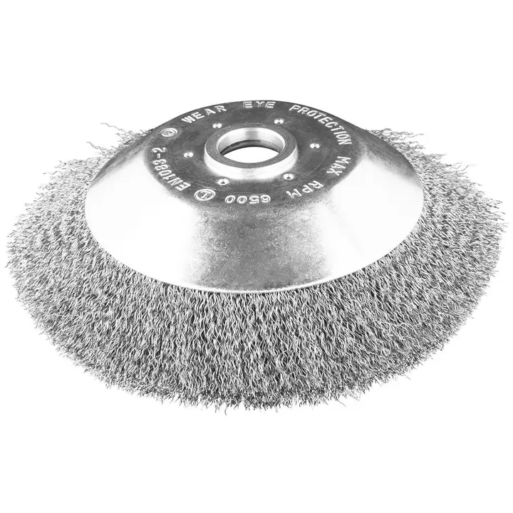 Benzinli tırpan için tel fırça 200 x 25.4 mm, yumuşak, dalgalı tel