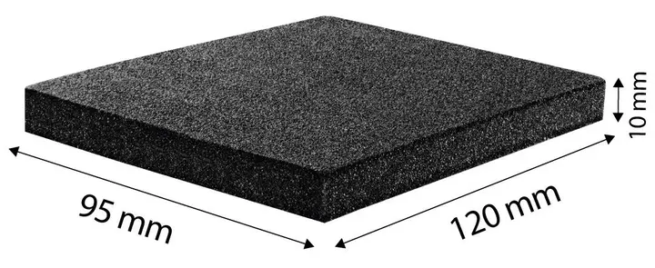 Aşındırıcı sünger 120 x 95 x 10 mm, P180