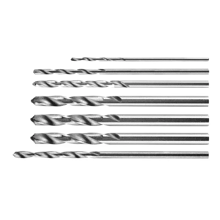 Hassas matkap uçları 0,8-3,2 mm, 7 parçalık set