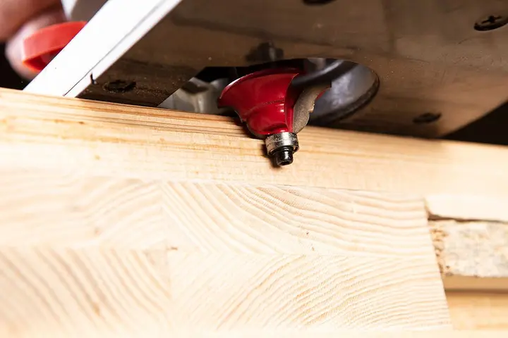 Rulmanlı profil freze ucu, dekoratif, TCT, 41.3 x 18.3 mm, şaft 12 mm