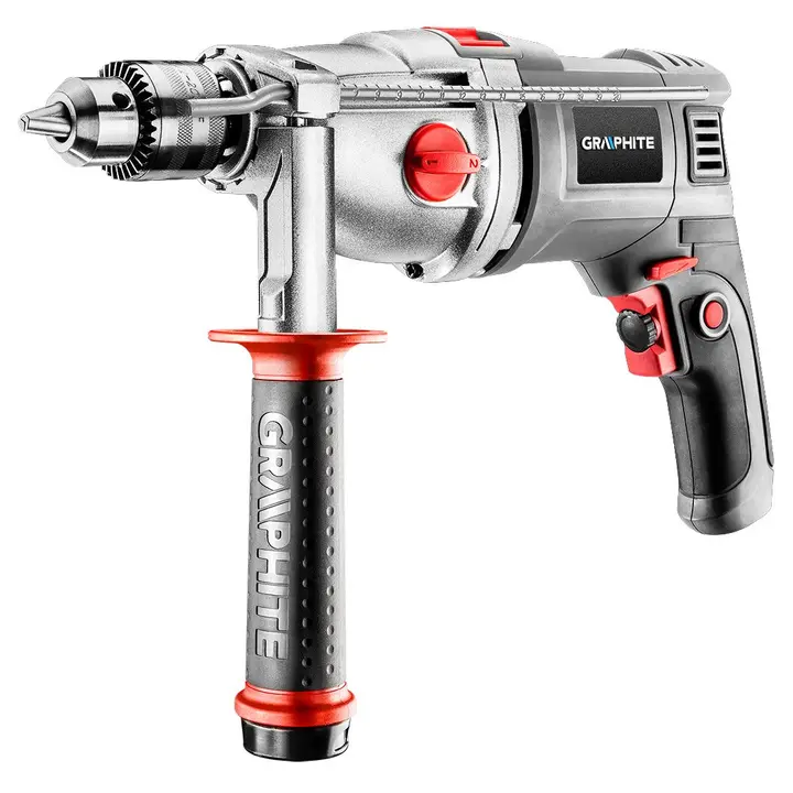 Darbeli matkap 1050W, iki vitesli, anahtarlı mandren 13 mm, hız I: 1100, II: 3000 dev/dk, çanta