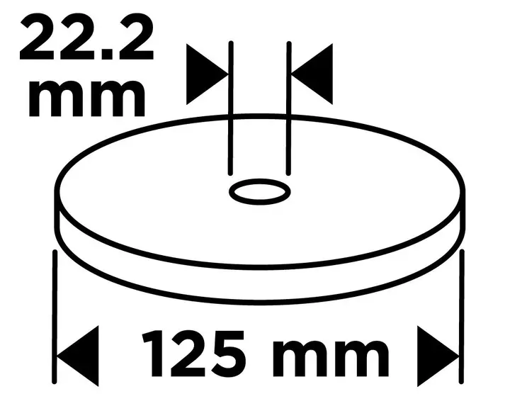 Zirkonyum flap disk 125 x 22.2 mm, P