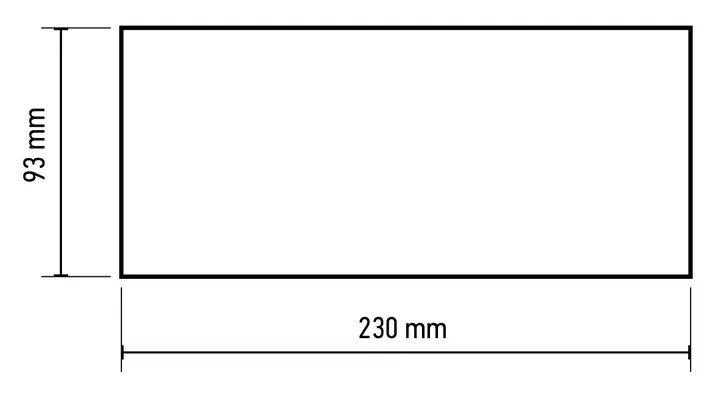 Zımpara kağıdı 93 x 230 mm, P80, 5 adet, deliksiz