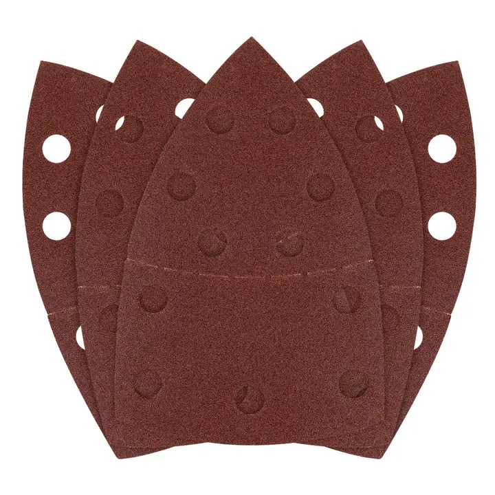 Zımpara kağıdı, cırt bantlı, iron 102 x 152 mm, P120, 5 adet, 11 delikli