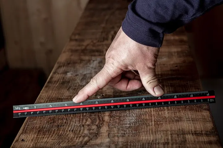 Üçgen cetvel, 30 cm