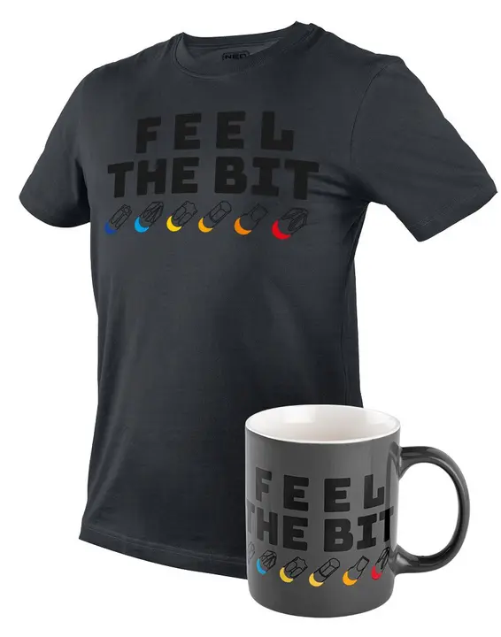 Baskılı tişört, FEEL THE BIT