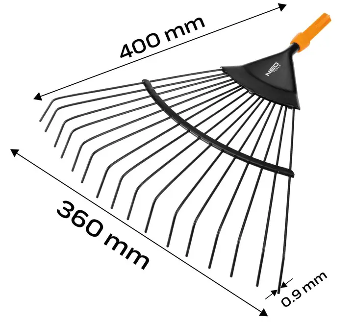 Metal yelpaze tırmık. NEO Click System