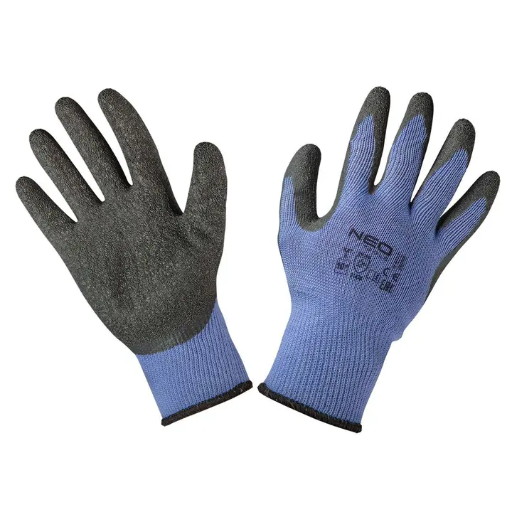 İş eldiveni, lateks kaplı pamuk ve polyester, 2143X, numara