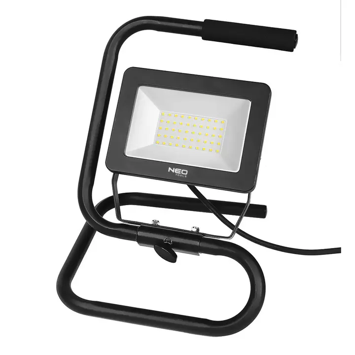 Ayaklı projektör 50W SMD LED 4250 lm 230V, taşınabilir, kablolu