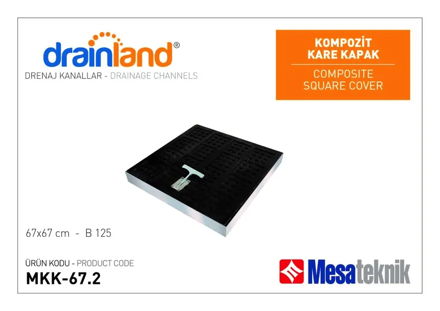 Kompozit Kare Kapaklar - Galvaniz Kasalı