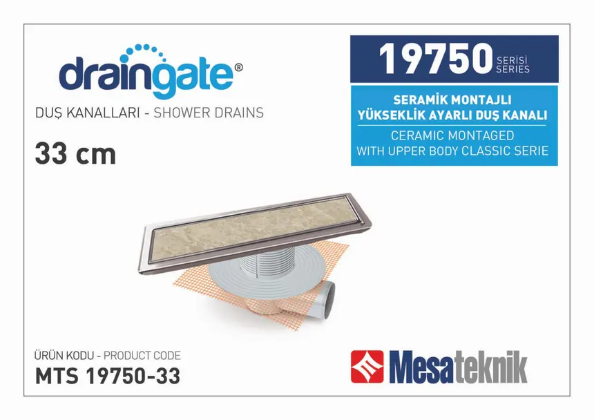 MTS 19750 Seramik Montajlı Yükseklik Ayarlı