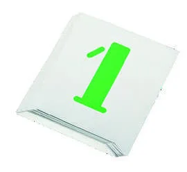 Etiketleme için 10 Rakam Seti (0-9) 100 mm (4")